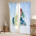 thumbnail image 3 of Feelyou Dreamy Fairy Mermaid Princess Black Out Curtains for Kids Boys Girls, Glitter Starry Sky Stars Curtains Pack of 2 (42x63 Each), Blue, 3 of 6