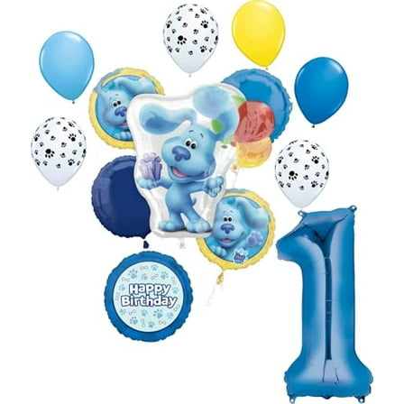 Anagram Blue's 1st Birthday Clues Party Supplies Balloon Bouquet Decorations