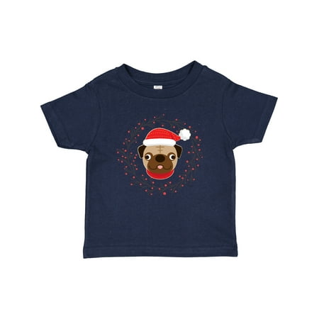 

Inktastic Pug Dog Christmas Holiday Wreath Gift Baby Boy or Baby Girl T-Shirt