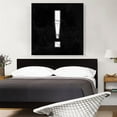 thumbnail image 2 of ARTCANVAS Classy Black White Marble Alphabet Exclamation Point Mark Sign Canvas Art Print - Size: 36" x 36" (0.75" Deep), 2 of 9