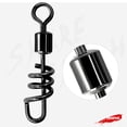 thumbnail image 2 of 100Pcs Fishing Lure Connector with Screwed Snap Fish Rolling Swivels Corkscrew, 2 of 8