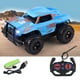 thumbnail image 1 of Coche todoterreno con control remoto de 4 vías | Juguete RC recargable para niños | Todoterreno con luces LED | Disponible en negro, azul, verde y gris, 1 of 6