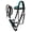 Black Teal, variant on Horse Western Leather Tan Padded Bitless Sidepull Bridle Reins 77RS33TN-F