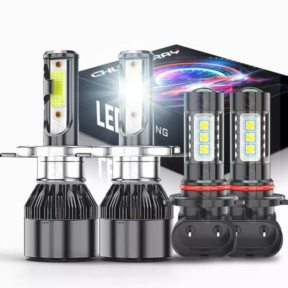 For Hyundai Accent 2018 2019 2020 - LED Headlight High Low Beam Fog Light Bulbs Kit 6000K White 4x