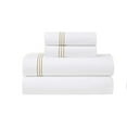 thumbnail image 2 of Superior Brandon Embroidered Cotton Bed Sheet Set, Twin XL, White/Gold, 2 of 10