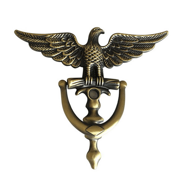 2X Antique Door Knocker Eagle Head Door Knocker for Front Door Home Decor Ring Furniture Handle Hardware Knocker