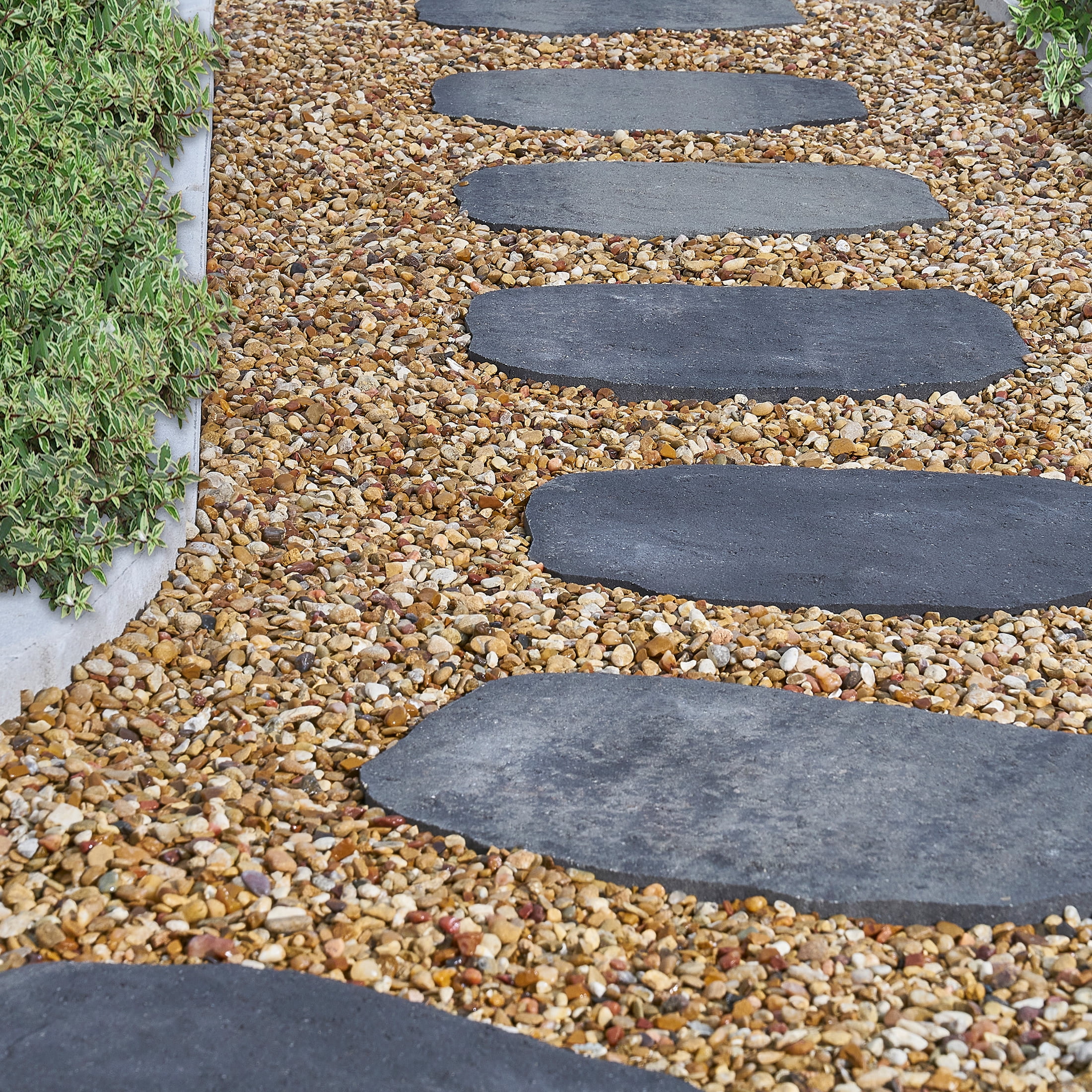 Pavestone 12" x 16" Caprezzo Chicago Blend (Grey/Charcoal) Concrete Stepping Stone