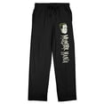 thumbnail image 4 of The Munsters Herman Munster Character and Name Men's Black Graphic Sleep Pants-Medium, 4 of 7