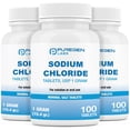 thumbnail image 1 of Tabletas de cloruro de sodio Puregen Labs 1 g (1000 mg) 300 tabletas, 1 of 7