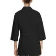 thumbnail image 2 of Panda Uniform by HeedFit Women's 32" 3/4 Sleeve Lab Coat with Multi-Colored Plus Size 7XL Black, 2 of 6