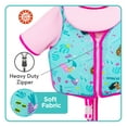 thumbnail image 5 of SwimSchool Pink Mermaid Swim Trainer Vest for Kids with Collar, Medium-Large, Ages 4-6 Years, Unisex, 5 of 10