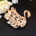 thumbnail image 3 of Broche Alfiler Forma de Cisne Aleación de Circón Prenda Prenda Prendedor Broche Moda Esmalte Cristal Pedrería Ramillete para Mujeres Dama Joyería Regalo, 3 of 5