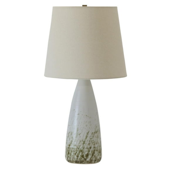 House of Troy GS850-DWG Scatchard - 1 Light Stoneware Table Lamp-25.5 Inches Tall and 13 Inches Wide Eggplant  White Gloss Finish with White Linen Shade