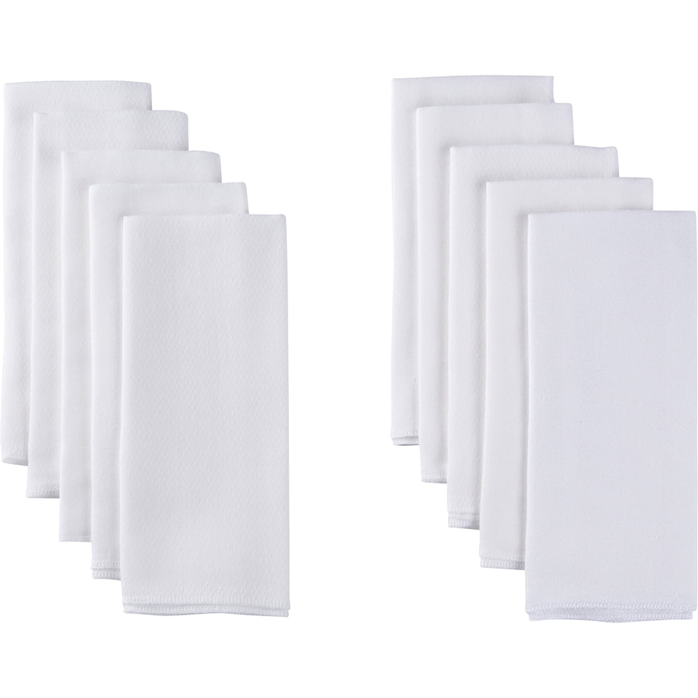 Gerber Baby Boy Baby Girl & Unisex 100% Cotton Rib Birdseye Flatfold Diapers 10-Pack