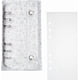 thumbnail image 1 of Carpeta de anillas transparente de PVC de 6 unidades con 10 hojas sueltas. Cubiertas transparentes para hojas sueltas. Cuaderno recargable. Carpeta de anillas redondas con cierre de botón a presión., 1 of 6