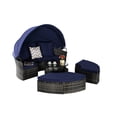 thumbnail image 4 of 5-Piece Outdoor Set, Gray Rattan - Anti-UV, Water-Repellent Fabric - Garden & Outdoor Leisure - Long-Lasting Comfort, 4 of 7