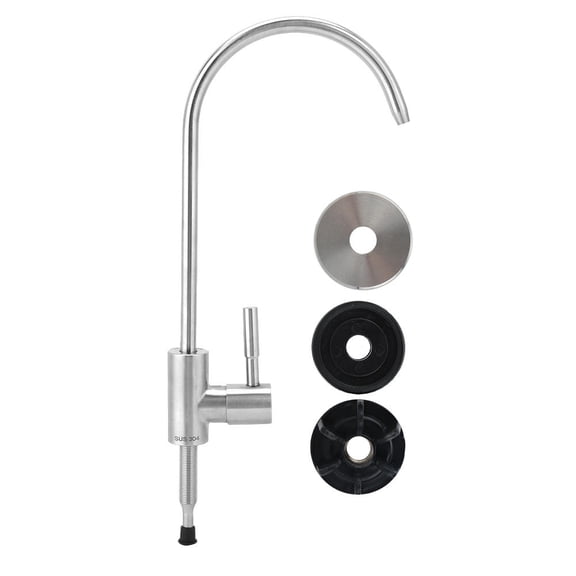 BIMZUC Stainless Steel 360° Swivel Gooseneck Kitchen Faucet – Quick‑Connect, Durable, Splash‑Free Water Purifier Tap