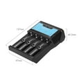 thumbnail image 2 of Tenergy T4s Intelligent 4-Bay Universal Charger (for Li-ion, LiFePO4, NiMH and NiCd Rechargeable Batteries), 2 of 7