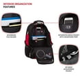 thumbnail image 4 of SwissGear 1900 Scansmart TSA 17-Inch Laptop Backpack, Black/Red, 4 of 6