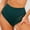 Blackish Green, variant on Helii Women's High Waisted Tummy Control Shapewear Panties Lace Sheer Mesh Breathable Butt Lifting Underwear No Show Seamless Cotton Gusset Briefs for Daily Office Home