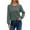 Dark Green, variant on EDFBUYKRS Female Sweaters Womens Sweaters Hoodies Ribbed V Neck Pullover Sweatshirts for Fall Outfits Fall Sweater L