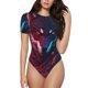 thumbnail image 1 of Fotbe Cool Wolf Head Body de Mujer con Cuello Redondo y Mangas Cortas, Sin Mangas Ajustado, Suave, Cómodo y Básico-XX-Large, 1 of 7