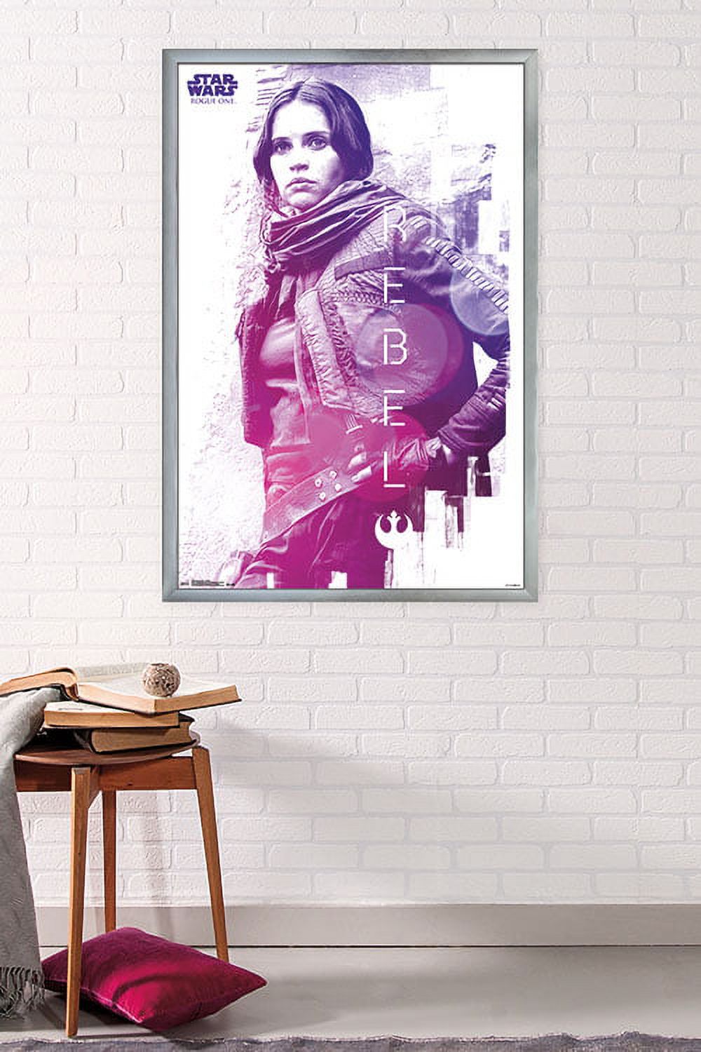 Star Wars: Rogue One - Rebel Wall Poster, 22.375" x 34", Framed