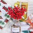 thumbnail image 3 of Ramo de flores artificiales de acebo y bayas falsas para Decoración de mesa, corona de navidad, regalos de Año Nuevo, bricolaje, 10/1 piezas, 3 of 4