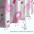 thumbnail image 6 of Pink Breast Cancer Shower Curtain 36"x72" ,Bathroom Decorative Shower Curtains Set with 12 Hooks,Modern Waterproof Washable Shower Curtain, 6 of 6