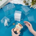 thumbnail image 3 of Caja de acrílico transparente con tapa (6 unidades, 7 x 7 x 12 cm), caja de almacenamiento de plástico transparente, vitrina rectangular para colección de joyas y artículos pequeños., 3 of 5