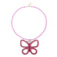 thumbnail image 2 of Butterfly Necklace for Women - Rhinestone Pendant Choker, Zinc Alloy Jewelry, Cute Sparkly Accessory, 2 of 7
