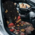 thumbnail image 2 of Xixirimido Mushroom Butterfly Floral Starry Night Print Universal Car Towel Seat Cover for Post Gym Workout Swimming Running Soft Breathable Automotive Front Seat Protector Car Accessories, 2 Pack, 2 of 8