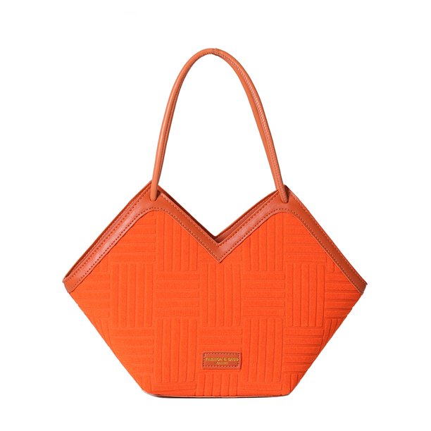 Bolso Casual Con Asa Mano Corazón Amor para Mujer Color Sólido