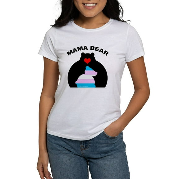CafePress - Mama Bear Trans T Shirt - Women's Classic T-Shirt