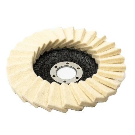 

Cogfs 125mm 5 Flap Felt Disc Polishing Angle Grinder Buffing Wheel Metal Best Price