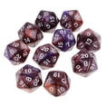 thumbnail image 3 of 10 Uds. Dados De 20 Lados D20 Dados Poliédricos Para Juegos De Mesa De Mazmorras Y Dragones Café Púrpura Sunnimix Dados poliédricos, 3 of 7