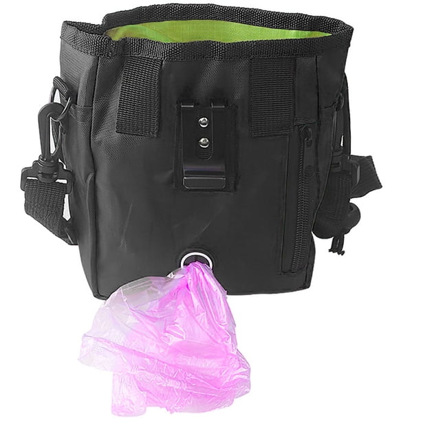 Muyoka bolsa de golosinas para perros, bolsa de entrenamiento para perros con cinturón, dispensador de bolsas para caca y cuenco plegable | Bolsa de entrenamiento para golosinas, croquetas, juguetes p Muyoka Hogar