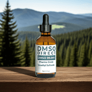 DMSO Liquid 99.99% Pharmaceutical Grade Dimethyl Sulfoxide - Glass Dropper 2 oz