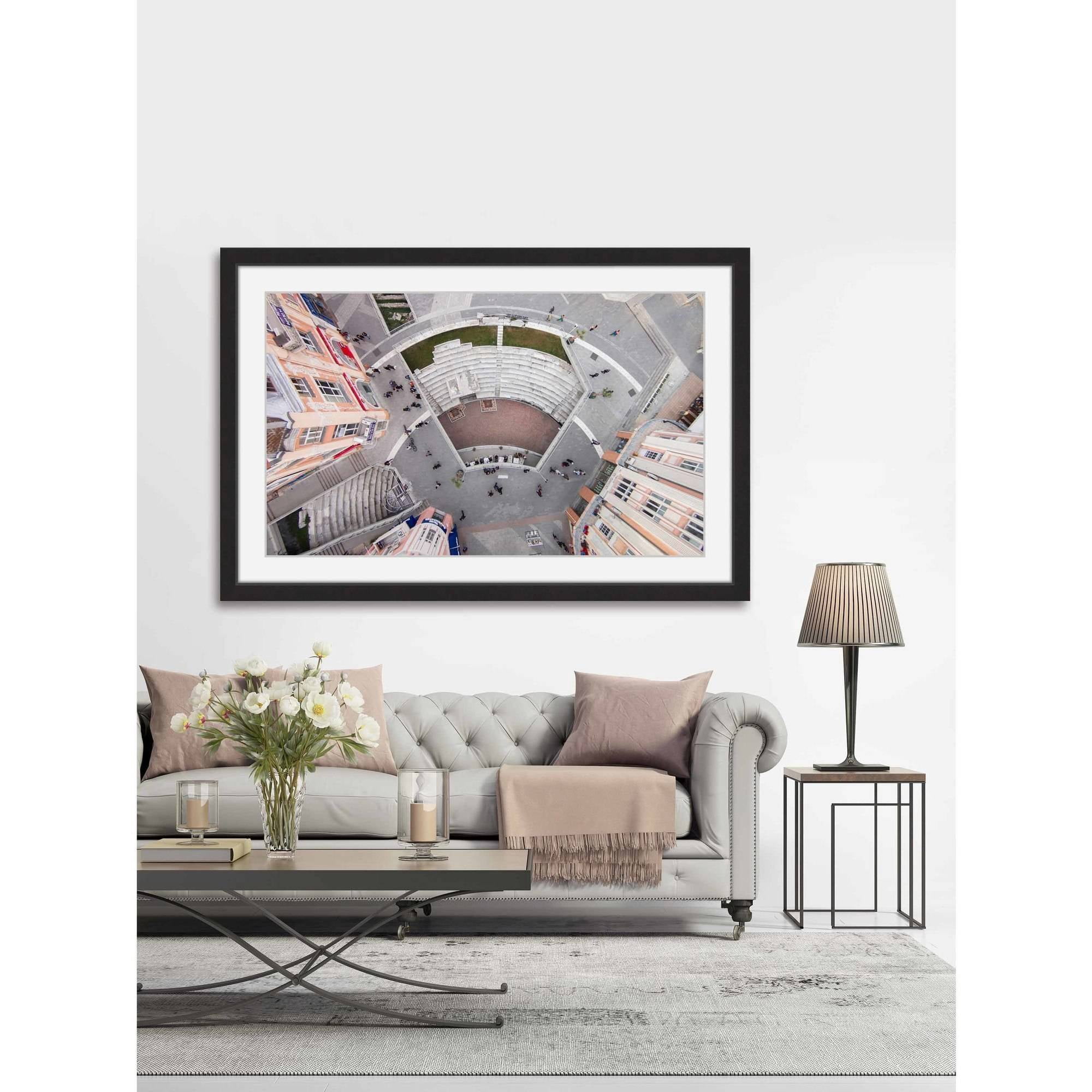 Marmont Hill "Stadium Seating" By Karolis Janulis Framed Painting Art Print, 18.0" x 1.5"