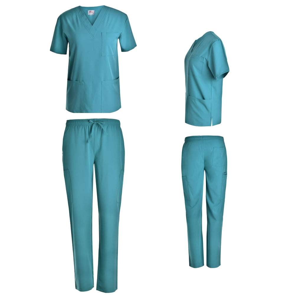 Beverly Hills Uniforms - Unisex Stretch Scrub Set Top and Pants ...