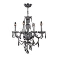 thumbnail image 6 of Provence Collection 4 Light Chrome Finish and Black Crystal Chandelier 23" D x 25" H Medium, 6 of 6