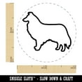 thumbnail image 2 of Rough Collie Dog Outline Self-Inking Rubber Stamp Ink Stamper - Purple Ink - Mini 1/2 Inch, 2 of 7