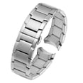 thumbnail image 3 of Correa de reloj con extremo curvo de 22 mm para Armani AR2452 AR2453 AR2448 2447 2453 Correa de reloj de acero inoxidable con hebilla plegable, 3 of 5
