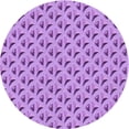 thumbnail image 1 of Ahgly Tapis Rond Lavable en Machine Intérieur Transitionnel Violet Violet, 6 Pieds Rond, 1 of 7