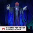 thumbnail image 5 of Haunted Hill Farm 6.6 ft Life-Size Animatronic Scarecrow Battery-Operated, Multicolor, HHPUMP-4FLS, 5 of 18
