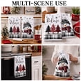 thumbnail image 3 of Sm:)e Black Buffalo Plaid Snowman Red Christmas Tree Christmas Kitchen Towels Dish Towels, 18x26 Inch, Set of 2, Holiday Winter Party Decor Hand and Dish Towels, 3 of 7