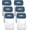 Navy, variant on Caraway 4qt Glass Airtight Food Storage Containers with - , BPA-Free Kitchen Storage Container - Stackable, Space-Saving Airtight Containers for Pantry, Dry Goods - 6 Pack - Sage
