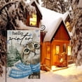 thumbnail image 2 of Newhomestyle Hello Winter Cat Snow Garden Flag, Seasonal Holiday Farmhouse Yard Outdoor Decoration12x18 Inch, 2 of 7