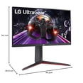 thumbnail image 2 of LG 24GN650-B Ultragear Gaming Monitor 24” FHD (1920 x 1080) IPS Display, 144Hz Refresh Rate, 1ms (GtG), AMD FreeSync Premium, Tilt/Height/Pivot Adjustable Stand - Black, 2 of 2