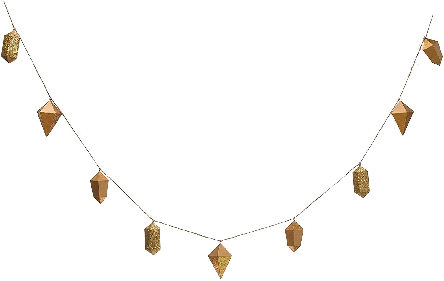 Gold Creative Co-op 79 Paper Star & Snowflake Garland Gold Creative Co-op 79 Paper Star & Snowflake Garland